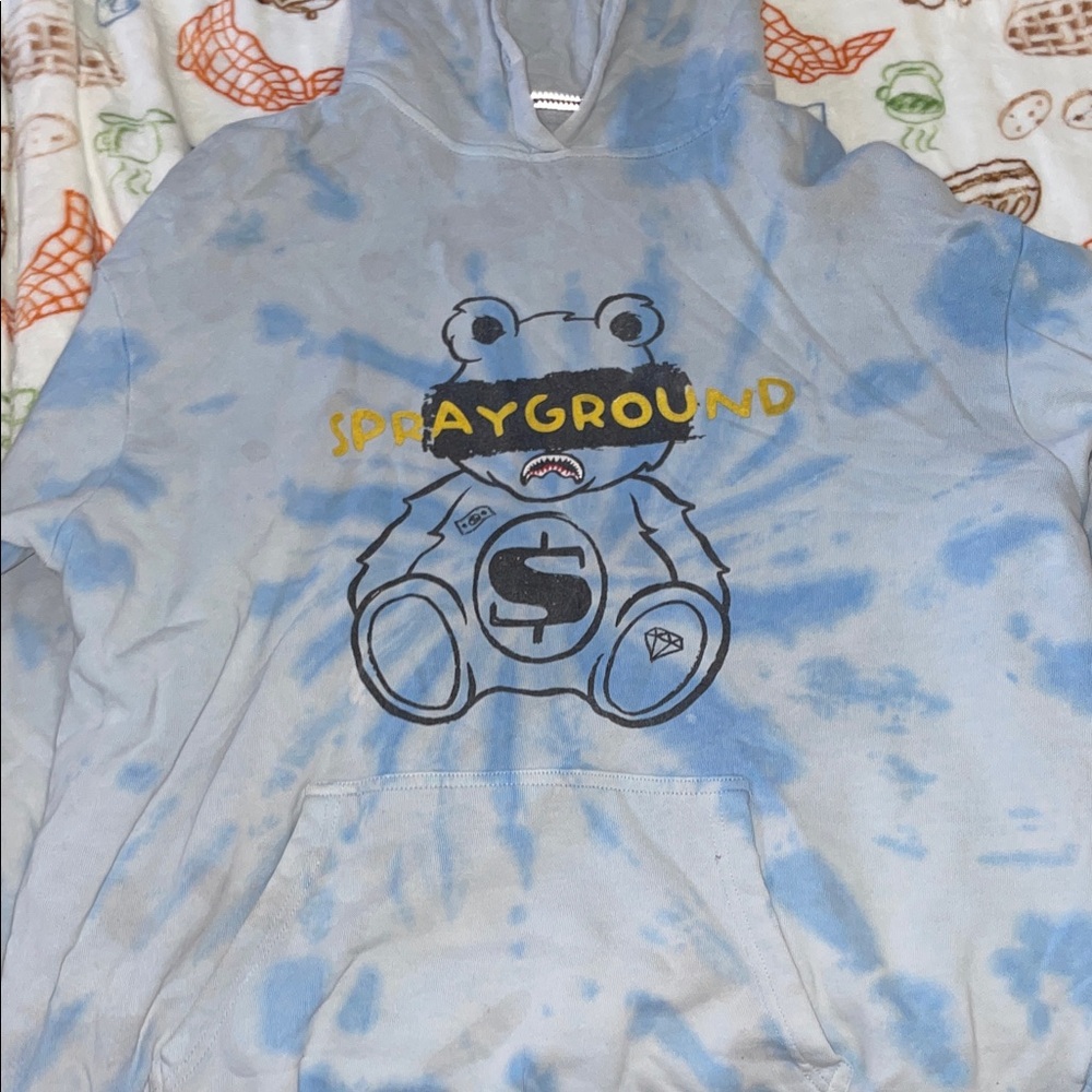 Sprayground Tie-Dye Blue Hoodie